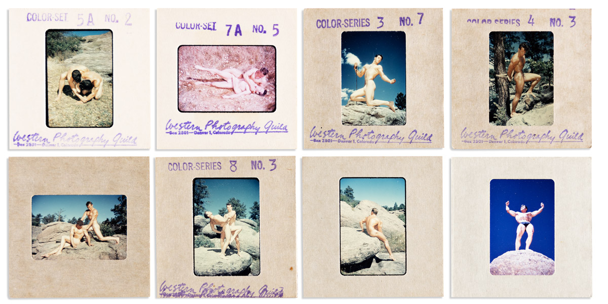 (WESTERN PHOTOGRAPHY GUILD) A group of approximately 180 superb male physique 35mm color slides.